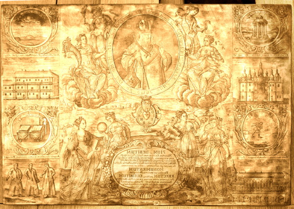 Image - The plate for Hryhorii K. Levytsky: Thesis in Honour of Rafail Zaborovsky (1739).